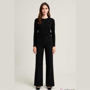INC International Concepts • Women’s Black Wide Leg Trousers Pants Size 4 EUC